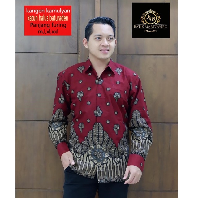 KEMEJA BATIK KANGEN KAMULYAN FULL FURING KATUN HALUS ASLI BATURADEN SIZE M-XXL TERMURAH