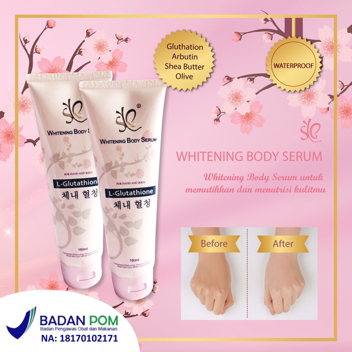 SYB Whitening Body Serum 180ml  Body Loyion  Pemutih Badan  BPOM (Victoria)