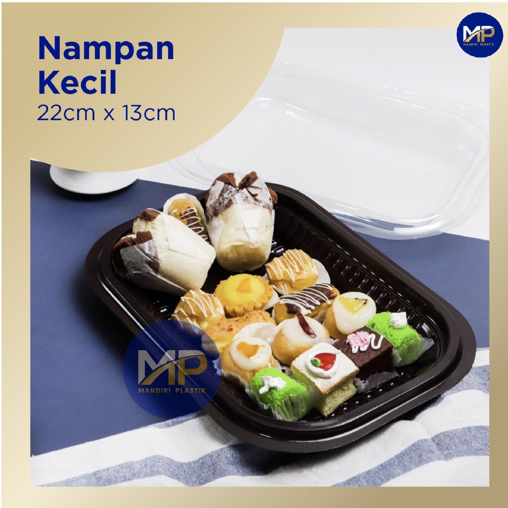 Nampan Mika Plastik Kue Kecil / Mika Nampan Hantaran KECIL + Tatakan Alas Dus perpcs