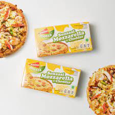 Emina Block Cheese Mozza 165gr / Keju Mozzarella &amp; Cheddar