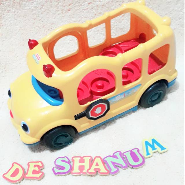 Fisher Price Lil People School Bus preloved mainan anak branded elc disney leapfrog