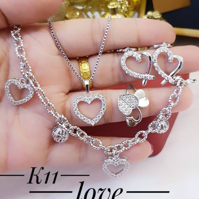 Xuping set perhiasan lapis emas 24k 0319