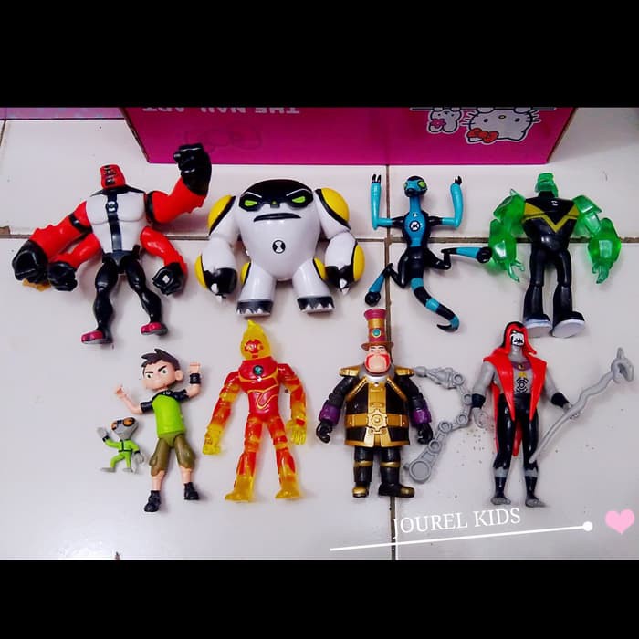 Jual mainan ben 10 figure set pajanga hiasan kue topper cake boneka Murah