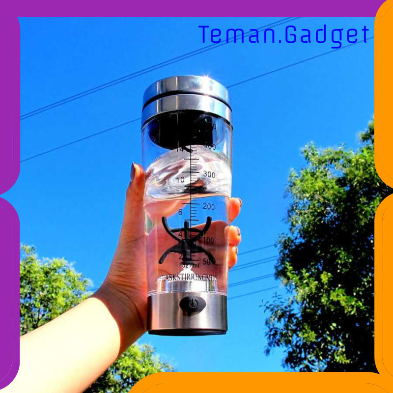 TG-OL045 BOTOL MINUM PROTEIN ELECTRIC SHAKER PORTABLE OTOMATIS 450ML - 1505