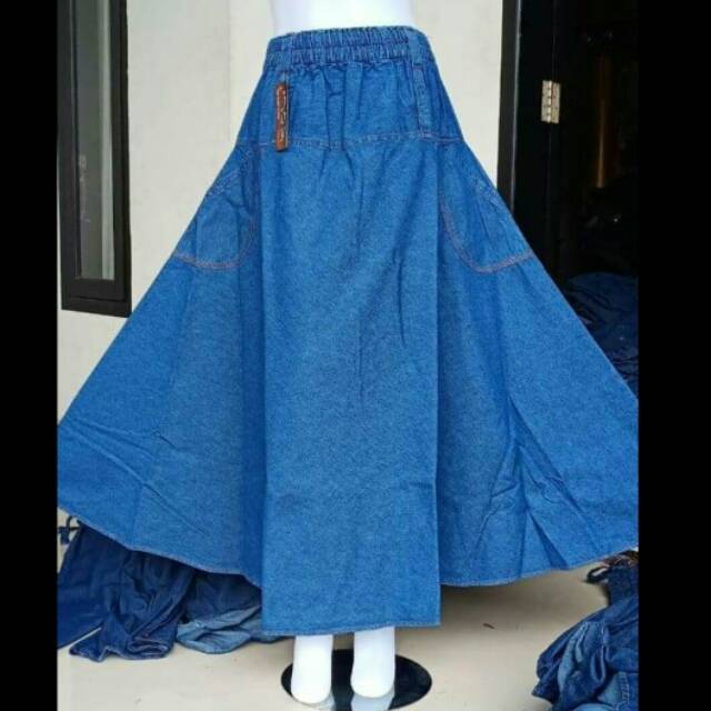 Rok payung cewek denim