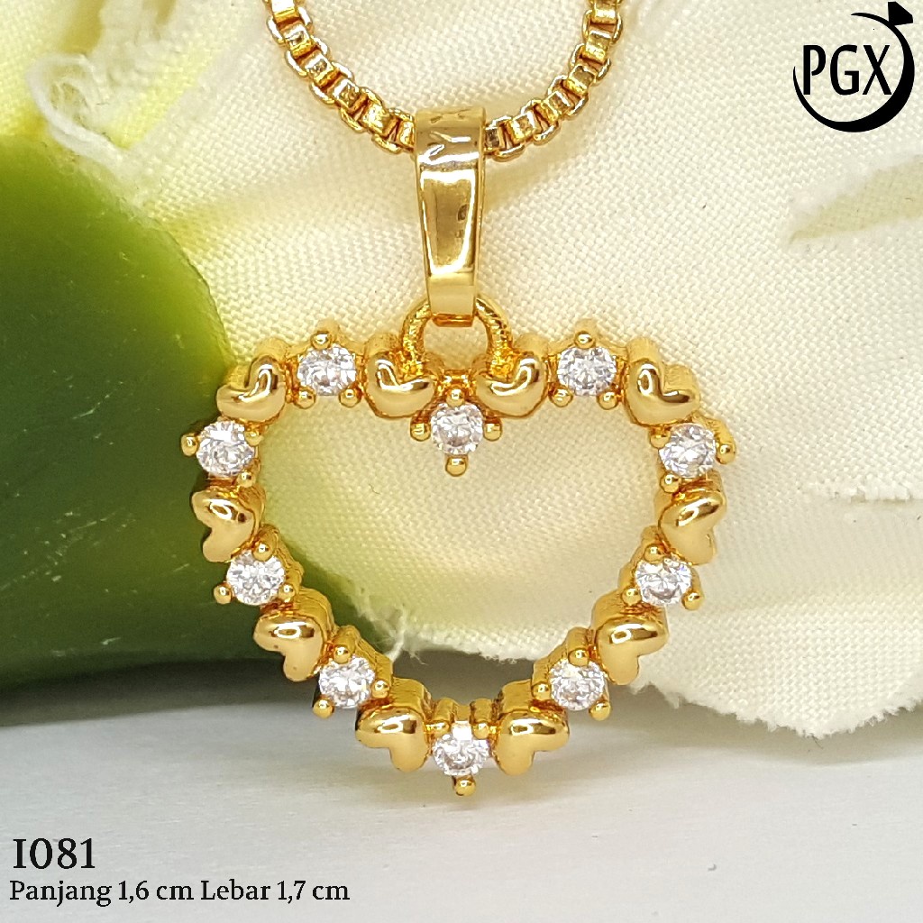 PGX Liontin Kalung Xuping Wanita Aksesoris Fashion Perhiasan Lapis Emas  - I081