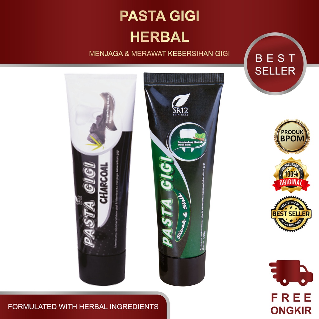 PASTA GIGI SR12 / PASTA GIGI / PASTA GIGI CHARCOAL / PASTA GIGI SIWAK &amp; SIRIH