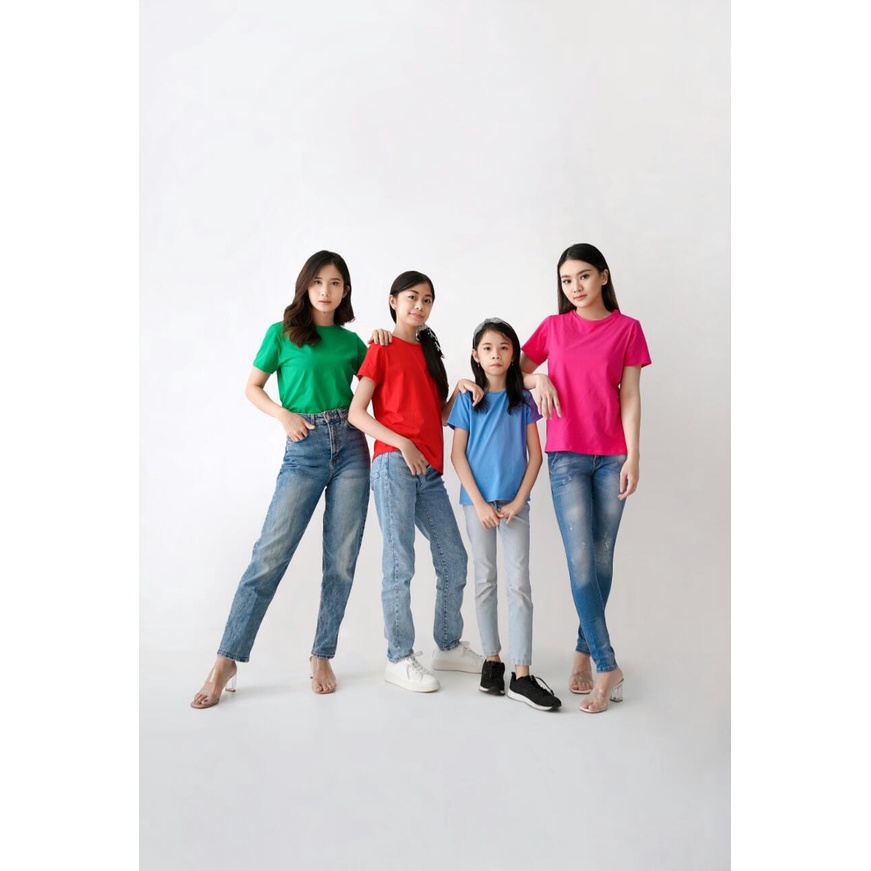 MILVA Ice Cotton Tshirt Long Anak / Oversize Crop Top Premium /  Crop Top Anak / Crop Tshirt Remaja