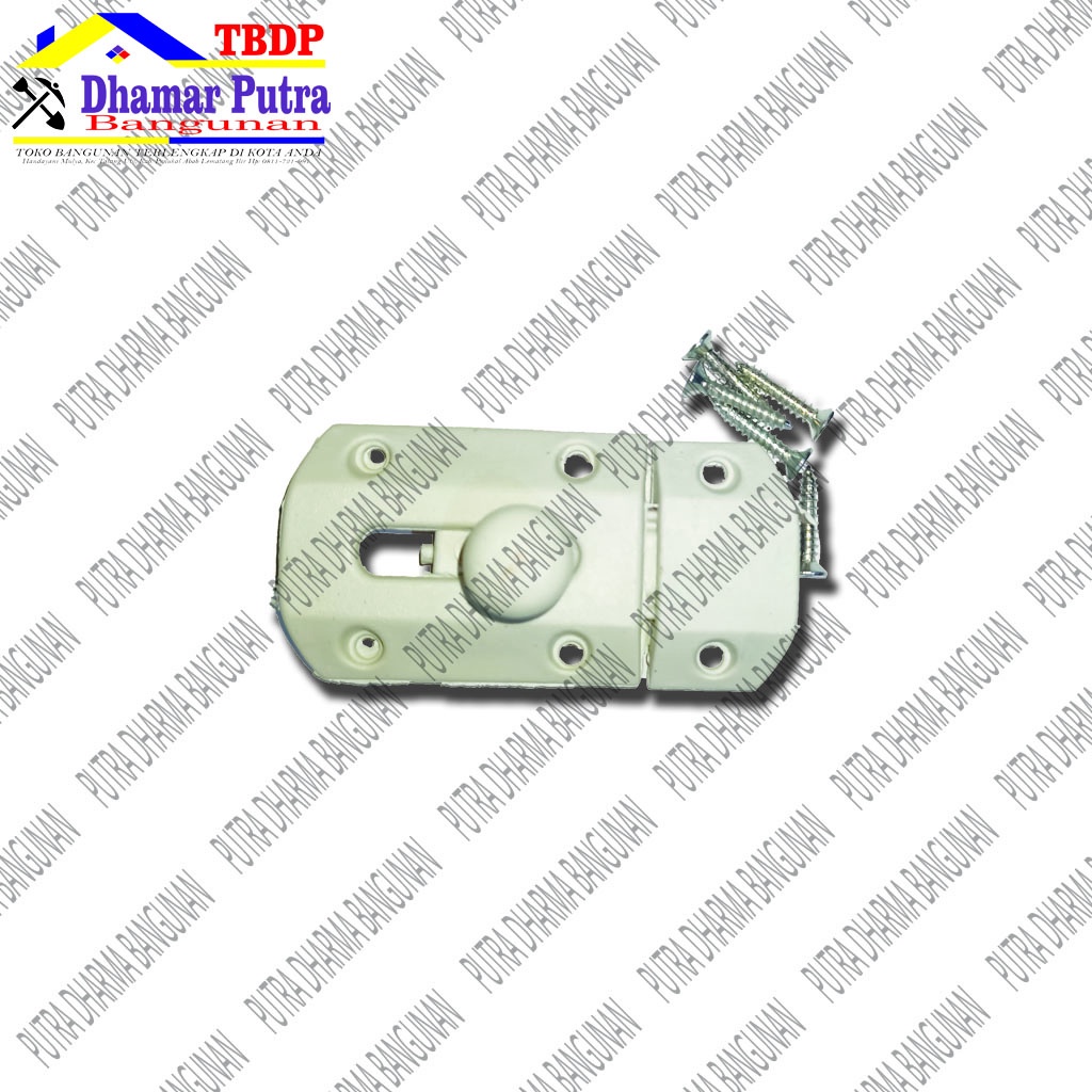 Grendel Plastik / Grendel Selot Pintu Kamar Mandi / Grendel Pintu PVC / Slot Pintu Kamar Mandi