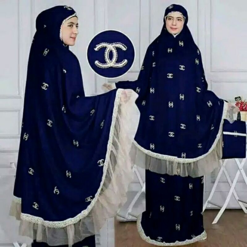 MUKENA CHANEL BORDIR JUMBO