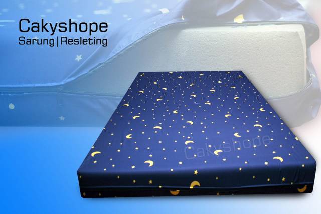 sarungkasur resleting uk 80x200x15,90x200x15,120x200x15,160x200x15,180x200x15