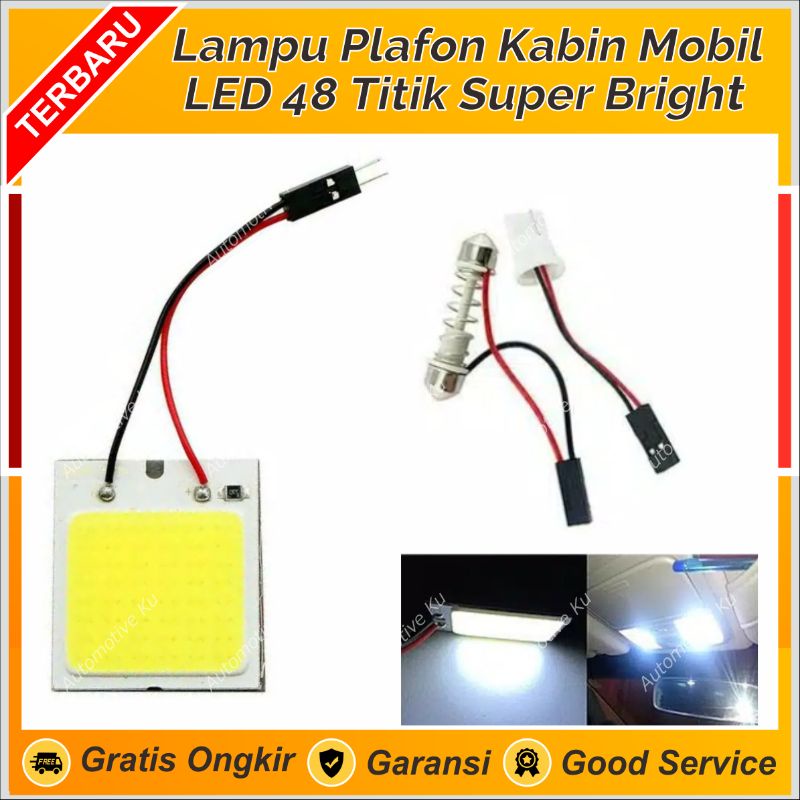 Jual Lampu Led Plafon Kabin Mobil Soket T Kapsul Feston Titik Plasma Cob Super Bright