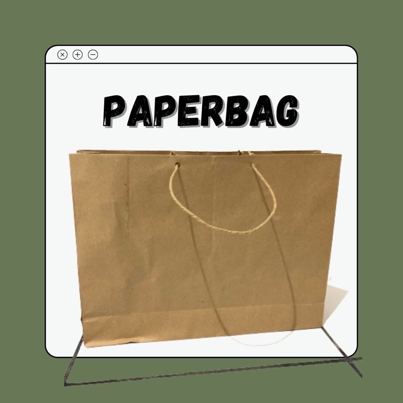 

PAPERBAG POLOS COKLAT 23x30x7
