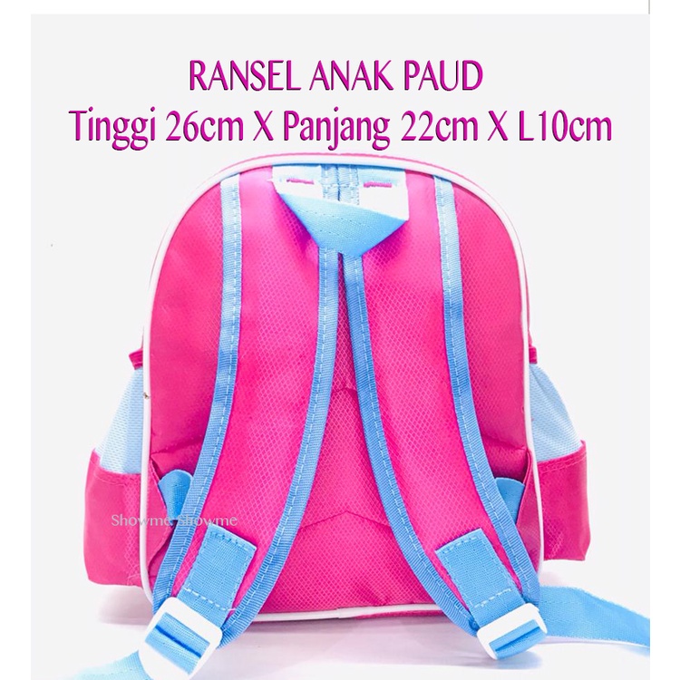 Showme Tas Ransel Anak Sekolah PAUD 10in (T26cm X P20cm X L10cm) UNICORN