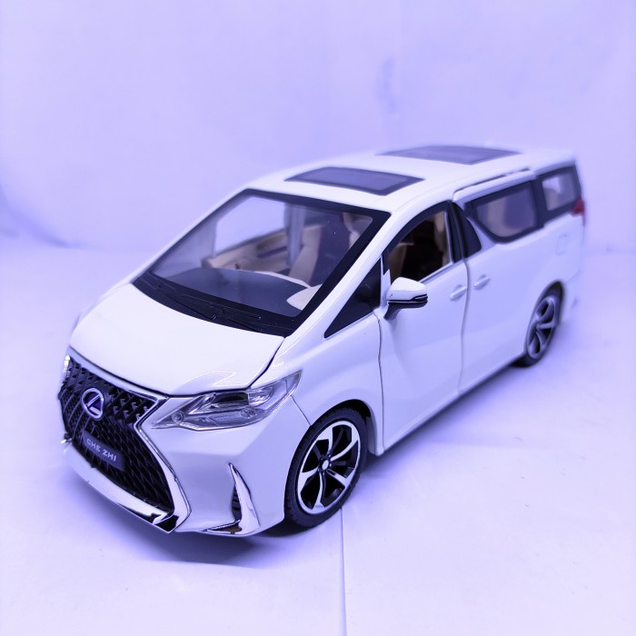DIECAST MINIATUR MOBIL LEXUS LM300 1:24 MAINAN MOBIL LEXUS HARGA MURAH - Putih