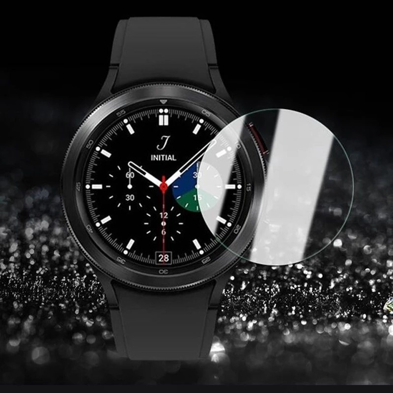 Film Pelindung Layar Tempered Glass Untuk Samsung Galaxy Watch 4 40 / 44mm Classic 42 / 46mm