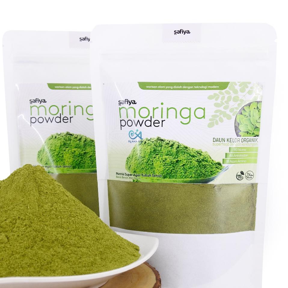 

Readystock QDELW Serbuk Daun Kelor 350 gr Moringa Original SAFIYA HERBAL 84 Best Produk