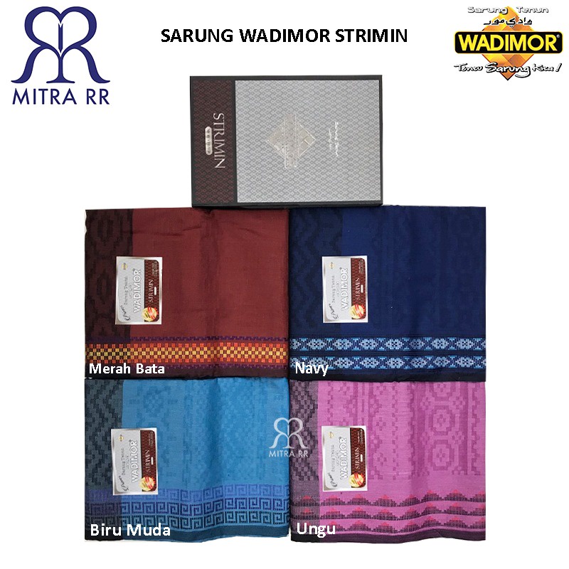 Sarung Tenun Wadimor Strimin Mercerized Satuan / Grosir Sarung Dewasa