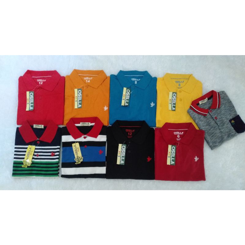 Polo Anak Branded OSELLA KIDS Matahari Original Full Tag n Bandrol Polo Osella Kids