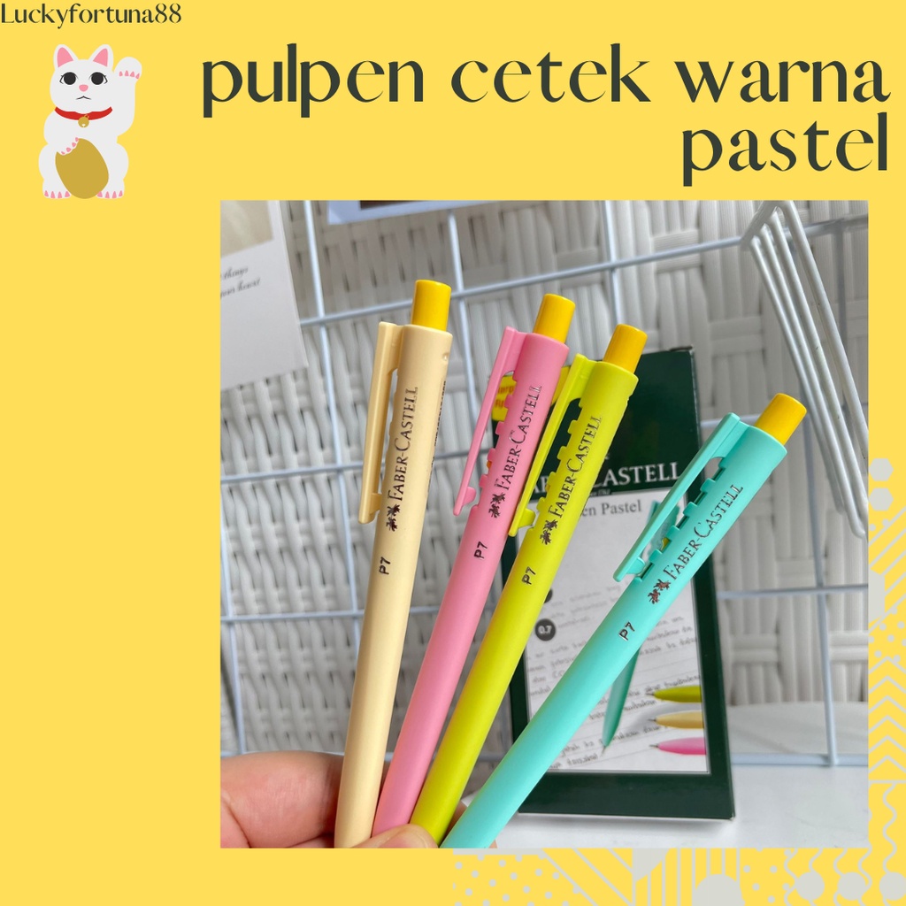 

[Luckyfortuna88] pulpen cetek warna pastel pen cetek warna pastel alat tulis kantor alat tulis sekolah pen mekanik warna pastel