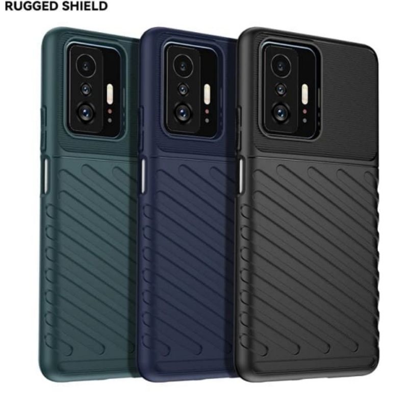 Xiaomi Mi11T / Mi11T Pro Cover Rugged Armor Thunder Softcase Soft Case Tebal Mi 11T Mi 11T Pro