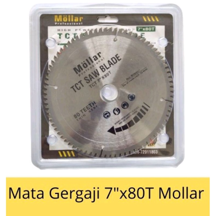 Mata Graji / Gergaji Aluminium Circular / Mitter Saw 7 inch x 80T / 7" x 80T Mollar