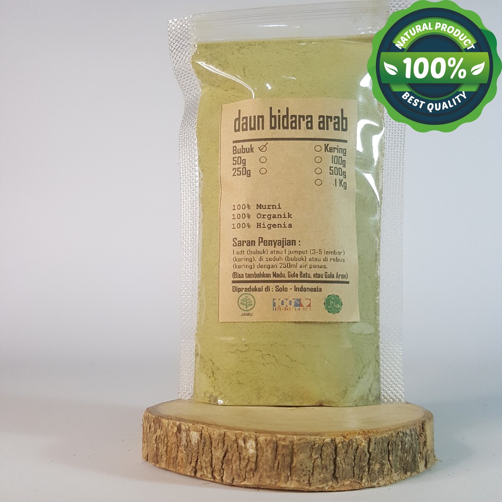 

DAUN BIDARA ARAB BUBUK 100gr - Ziziphus Mauritiana - MURNI - JSR