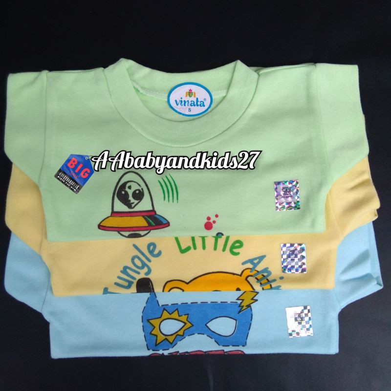 1Pc Kaos Oblong Bayi Vinata Sablon SNI-Oblong Vinata Bayi Sablon SNI