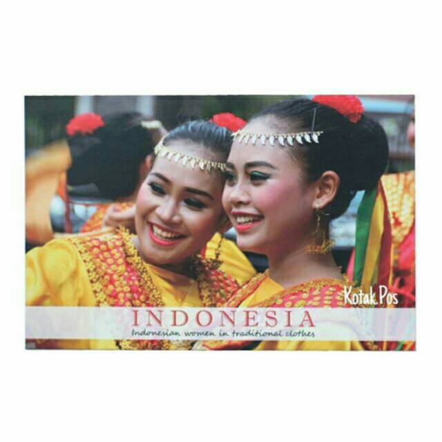 

INDONESIAN WOMEN IN TRADITIONAL CLOTHES KARTU POS POSTCARD POSTCROSSING SURAT FILATELI MURAH GROSIR
