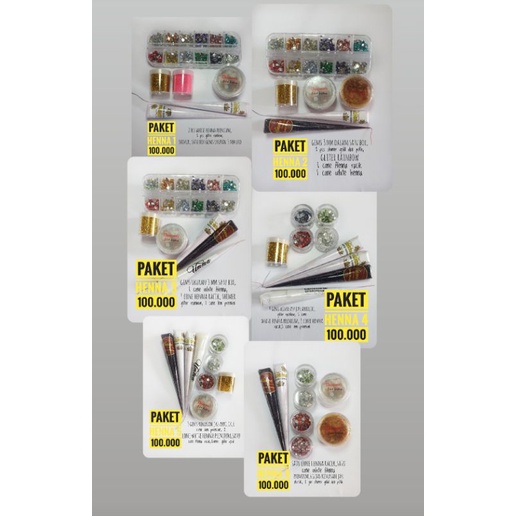 

paket Henna serba seratus ribuan