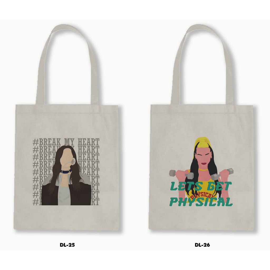 TOTE BAG BLACU - DUA LIPA 02