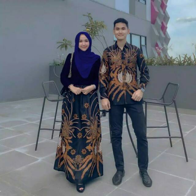 Maura Couple - Sania Ruffle Batik Couple Ori Ndoro Jowi