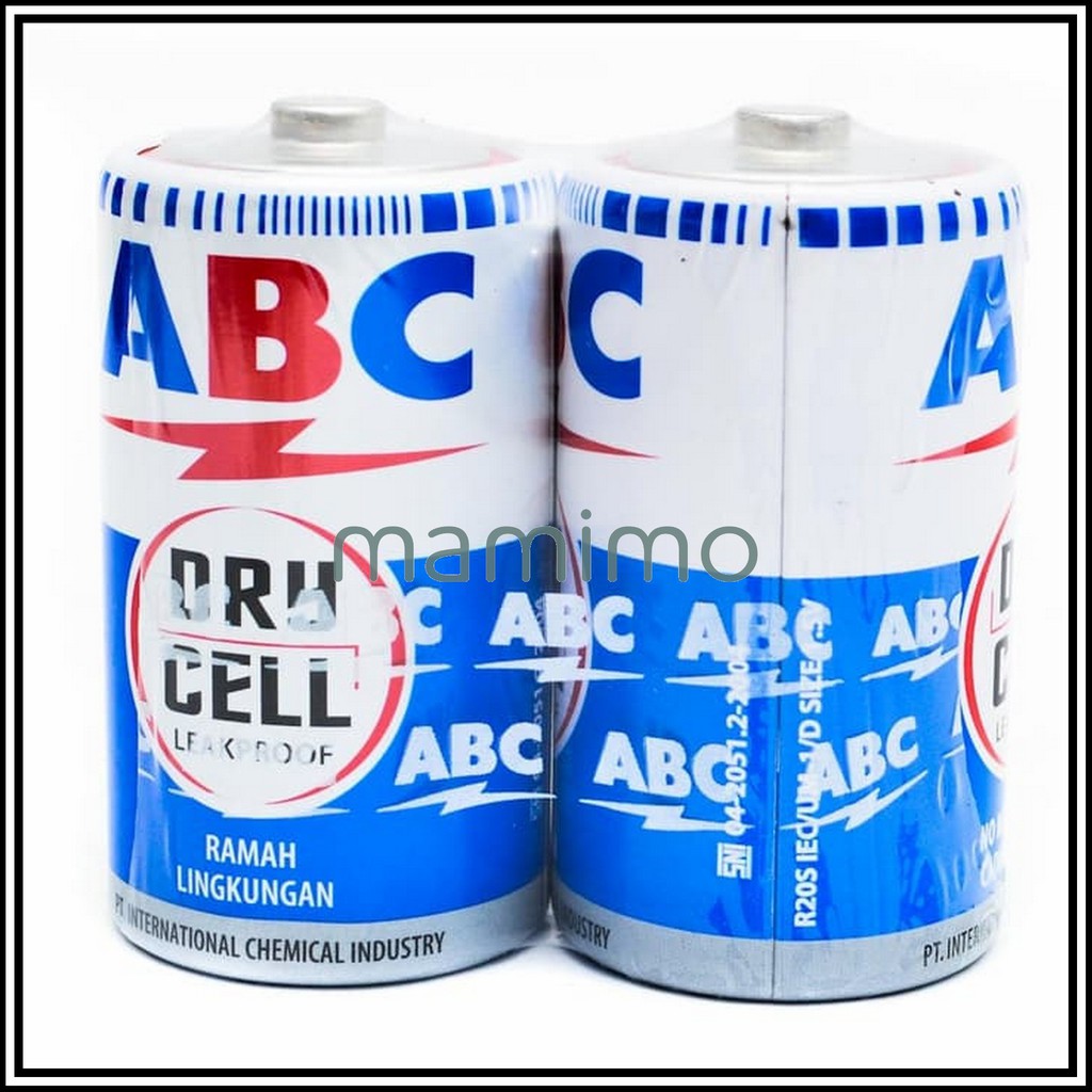 Baterai ABC Biru (D) Besar isi 2 Pcs