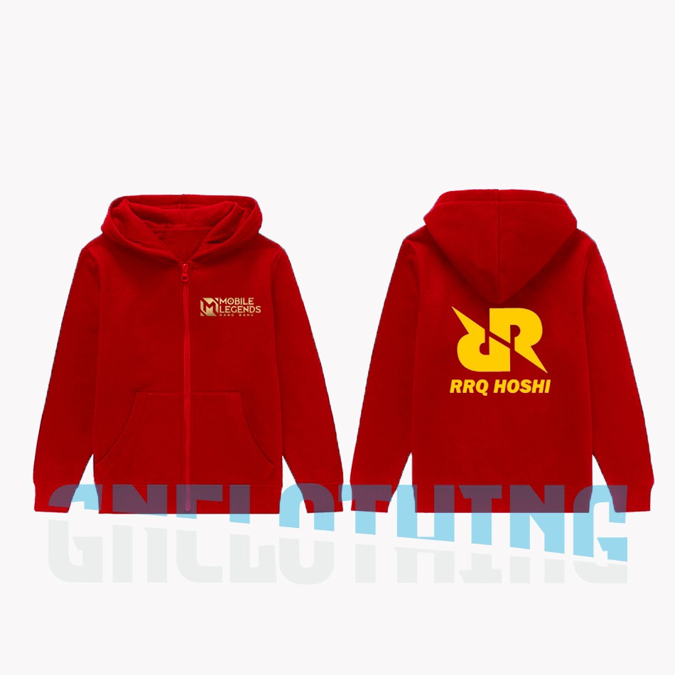 JAKET ANAK HOODIE ANAK ML MOBILE LEGEND RRQ HOSHI