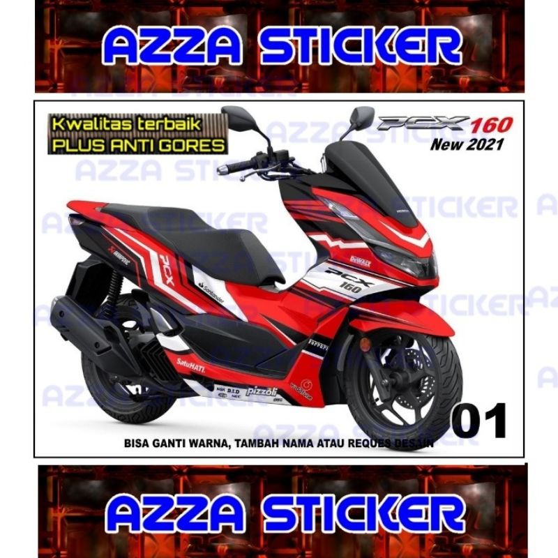 Sticker decal Honda PCX 160 Full Body decal Honda PCX NEW 160 Full body Sticker PCX 160 Full body 01