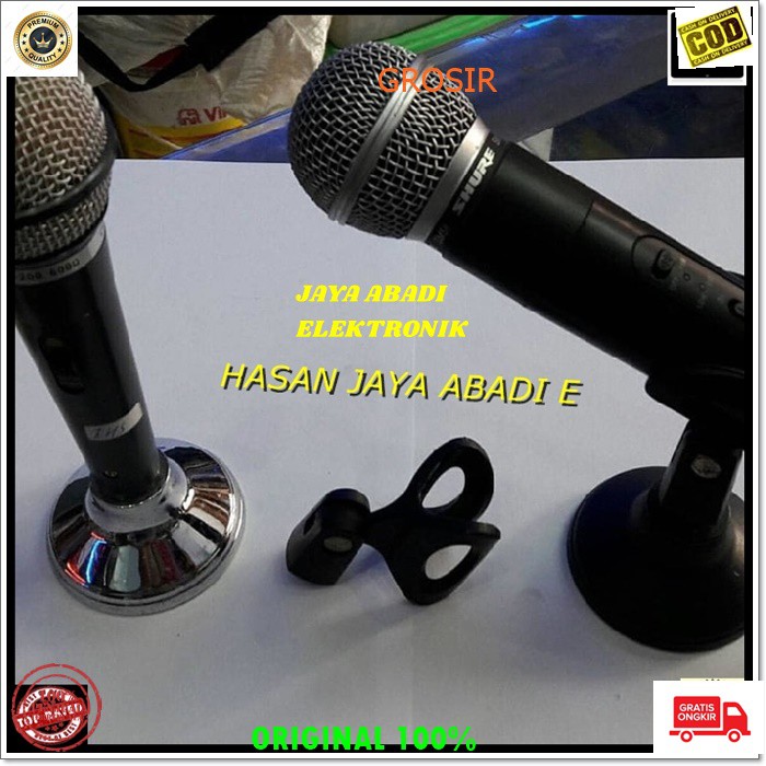 G149 ORIGINAL STAND MIC MINI BESI KAKI BULAT STANDING MIK PENDEK HOLDER MICROPHONE MEJA TABLE PENYAN