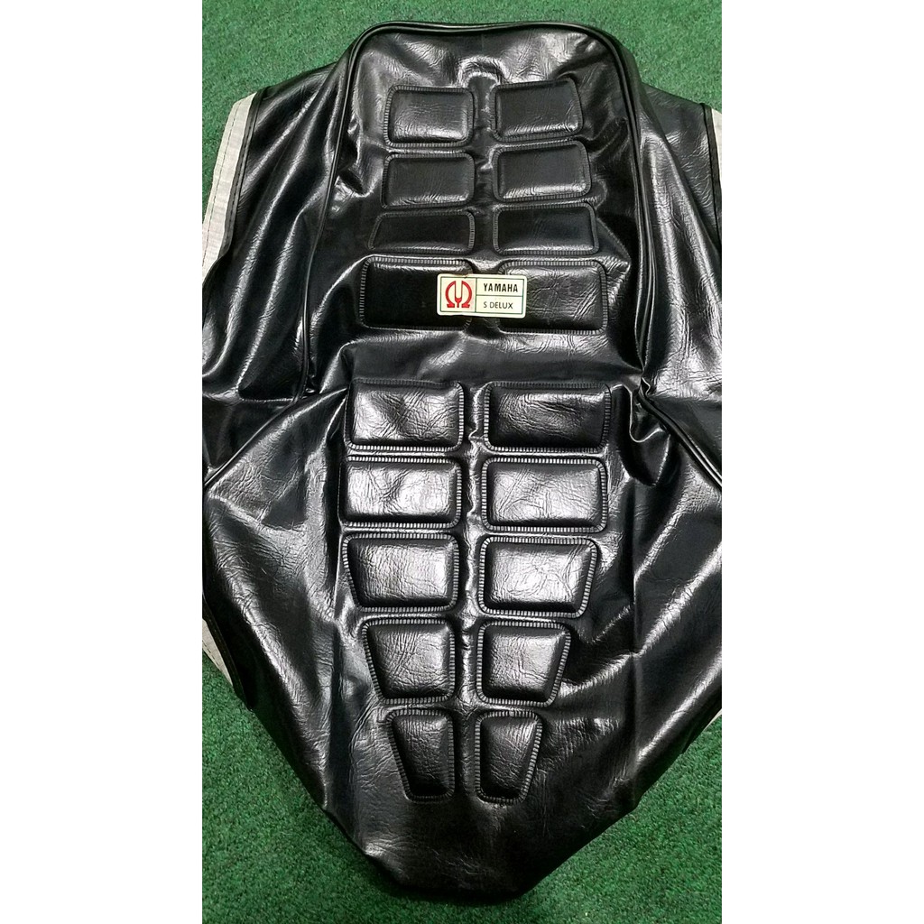 Kulit Jok Sadel Yamaha V80 SS Sarung Cover Super S Deluxe Robot Exellent Full Pres Tanpa Jahitan Pen