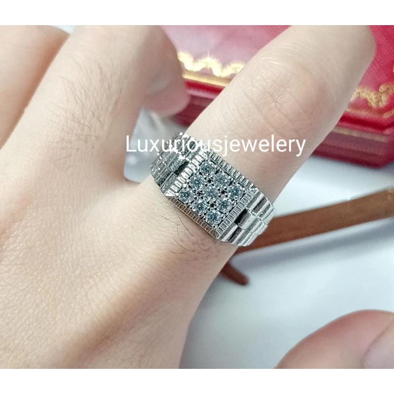 Cincin cowok Replika Berlian lapis emas