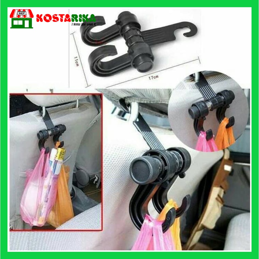 Gantungan Hanger Mobil Tas Belanja Rak Jok Car Organizer MobiL