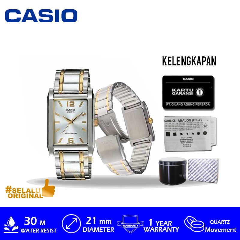 Jam Tangan Casio MTP-1235SG-7ADF With BOX Kaleng Bergaransi Resmi
