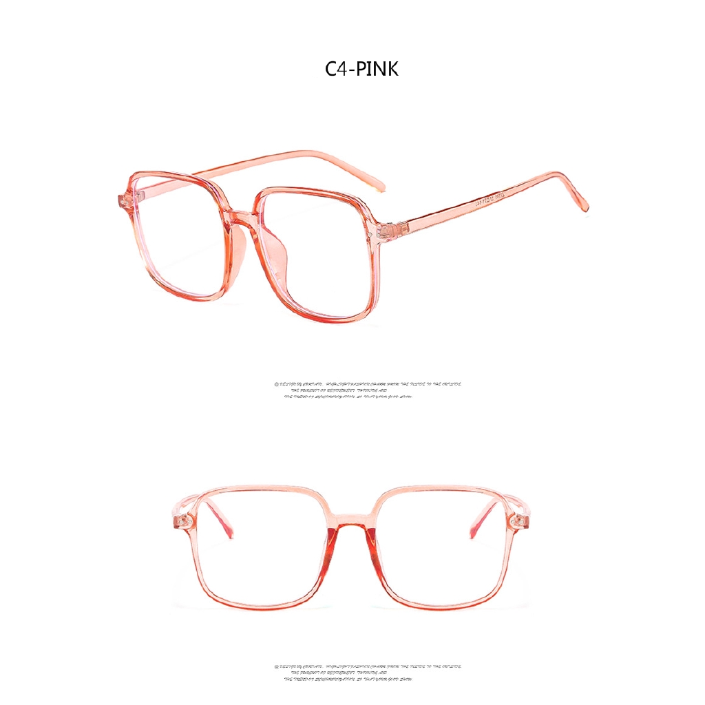 Fashion metal hinge square ins Korean men and women glasses