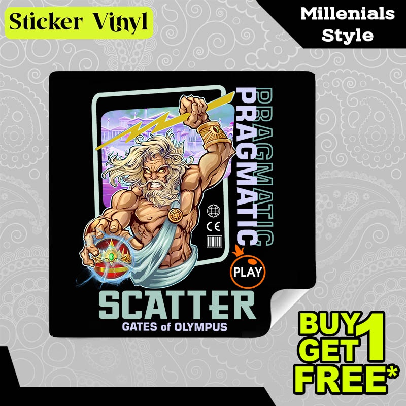 

Stiker Sticker Scatter Zeus Pragmatic Play Game Slot Aesthetic Bahan Vinyl Satuan Anti Air