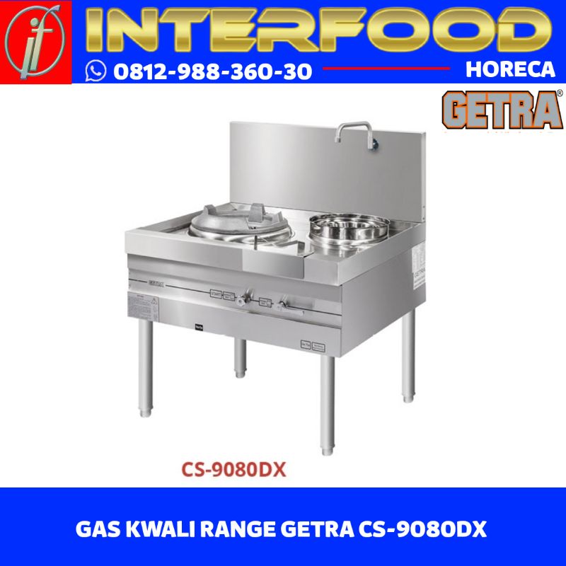 GAS KWALI RANGE GETRA CS-9080DX KOMPOR KWALI RANGE 1 BURNER STAINLESS