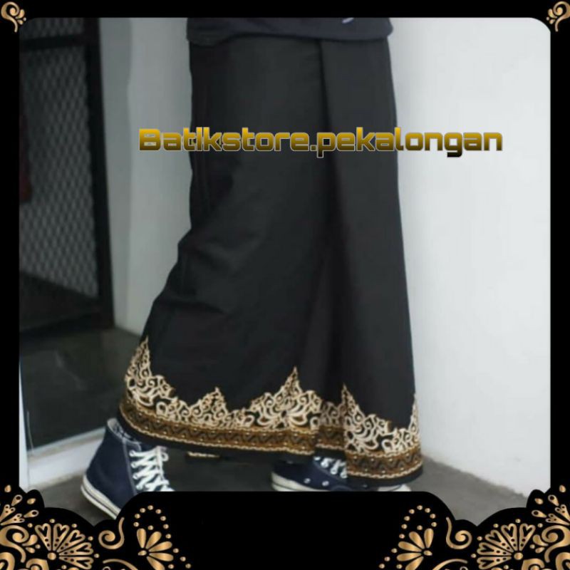 Sarung Batik Hitam / Sarung Premium / SARUNG GUS AZMI ...