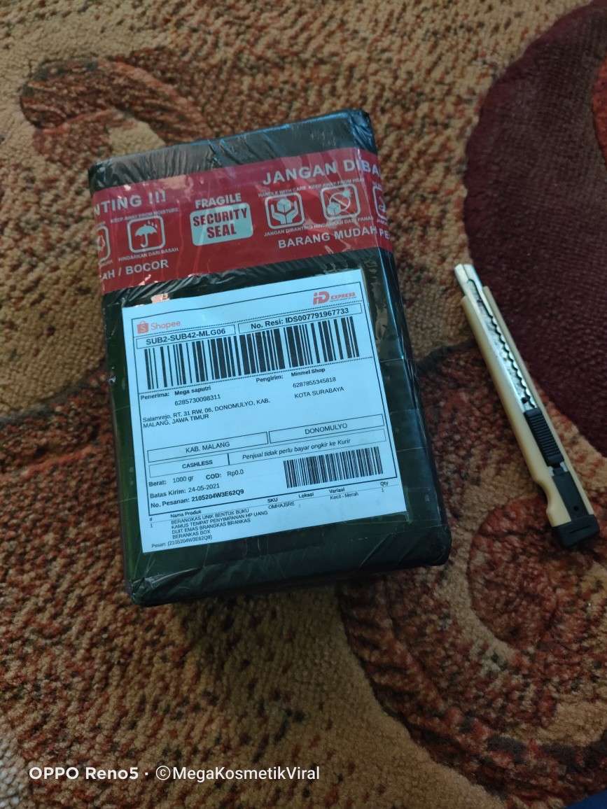 Berangkas Unik Bentuk Buku Kamus Tempat Penyimpanan Hp Uang Duit Emas Brangkas Brankas Berankas Box