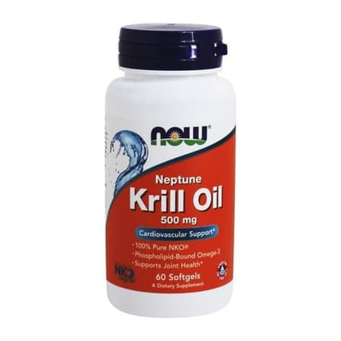 Now Foods Food Neptune Krill Oil 500mg 60/ Krill Oil/ Suplemen Jantung / Minyak Ikan / Omega 3