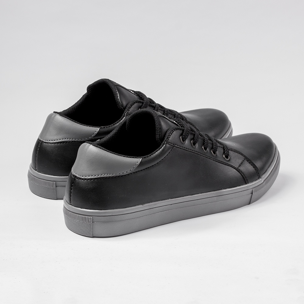 GEVA BLACK GREY |ManNeedMe x NAZ| Sepatu Sneakers Pria Casual Sneaker Cowok Shoes ORIGINAL