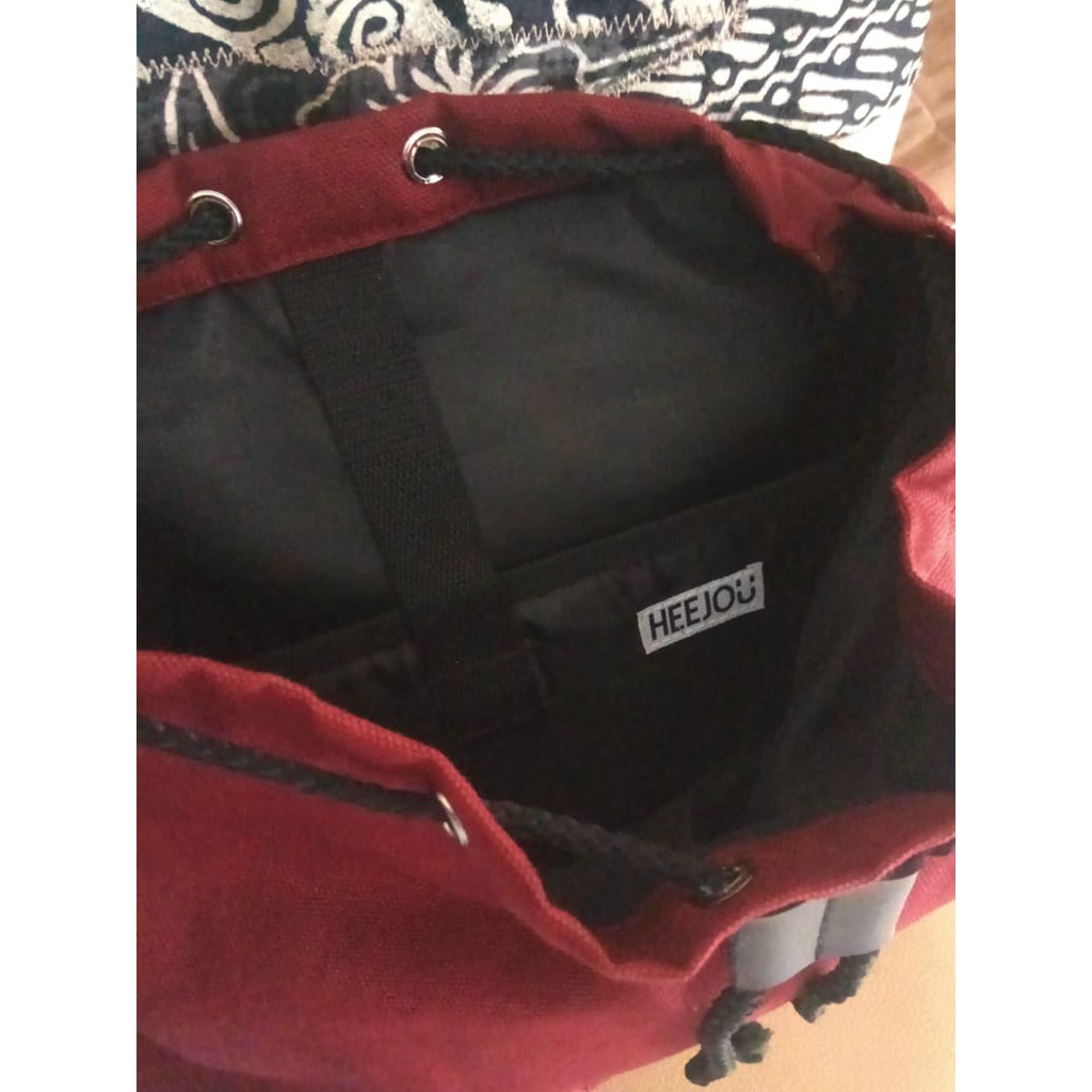 TAS RANSEL LAPTOP KANVAS VINTAGE UNIK KEREN TRAVELLO HEEJOU