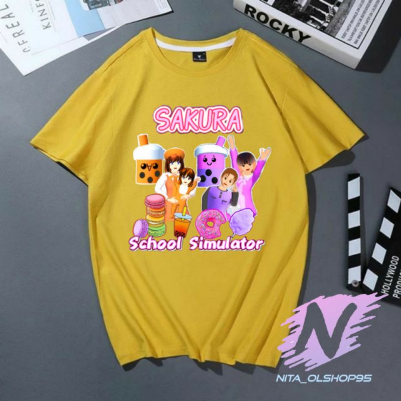 kaos anak Boba sakura school simulator baju boba