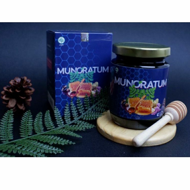 madu imun MUNORATUM INDONESIA herbal curcuma jahe kulit manggis moringa madu || 250ML 5 in 1 Herbal